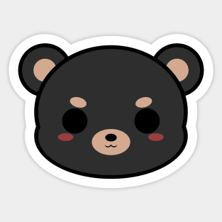 Cute Black Bear Sticker